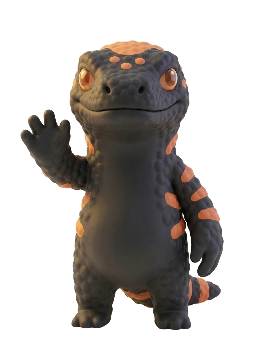 Monty, the WebVegas mascot, waving