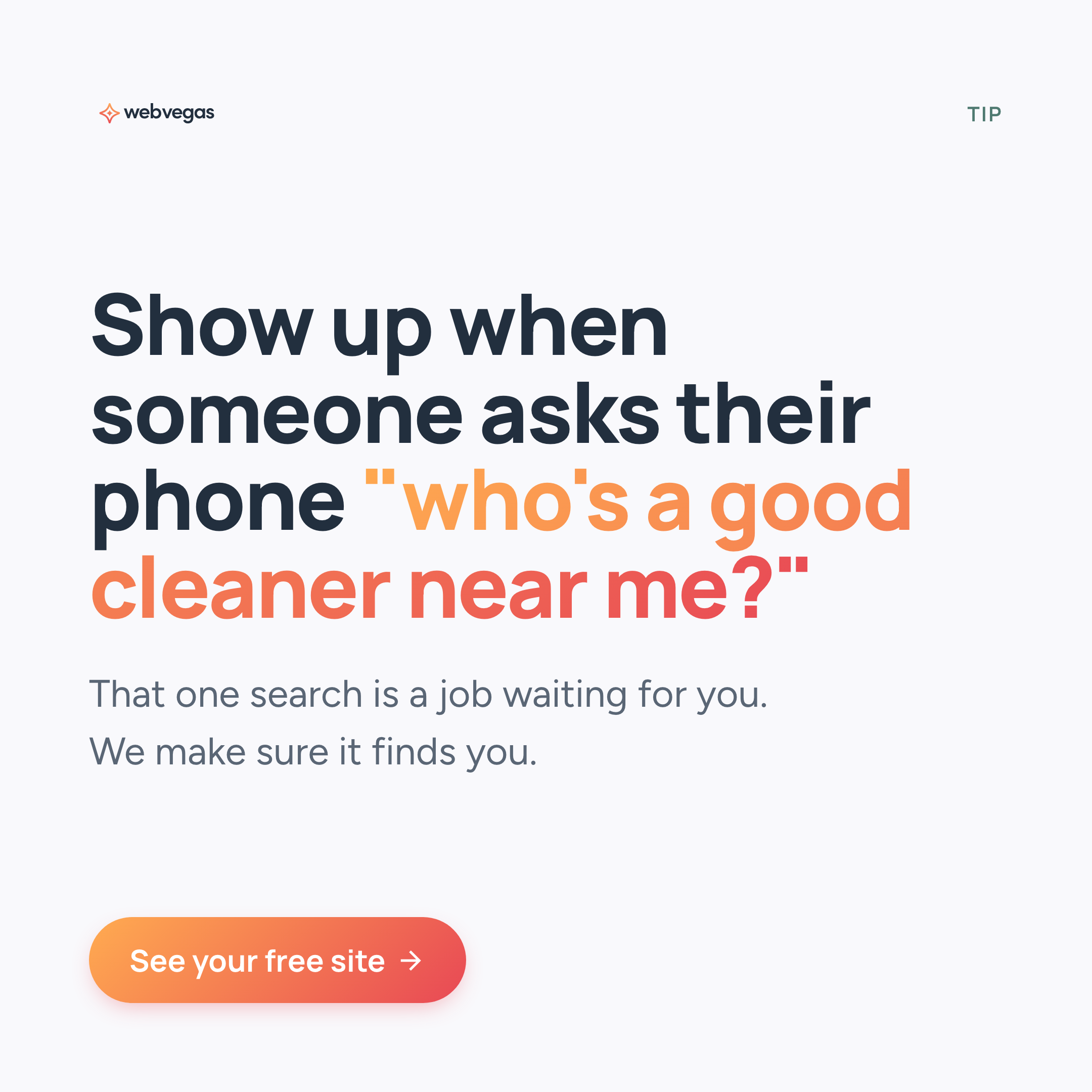 Tip card